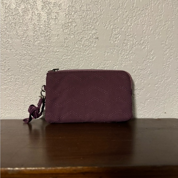 Thirty-One Purple Quilted Wristlet - Picture 1 of 5